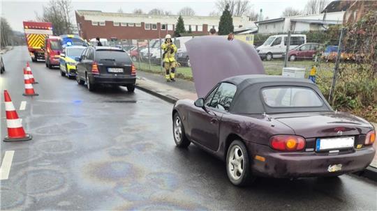 Unfall auf der Glückstädter Straße in Stade.