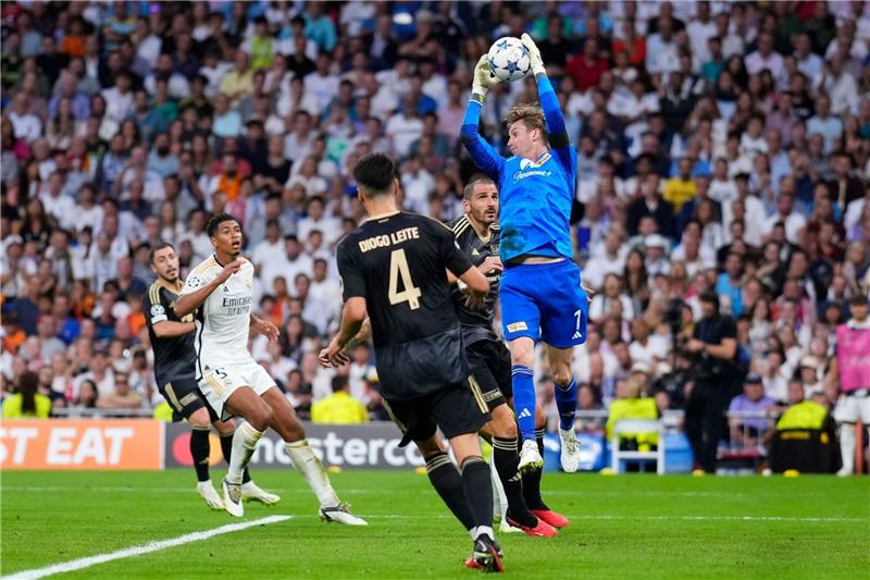 Unions Torhüter Frederik Rönnow machte gegen Real Madrid ein starkes Spiel.