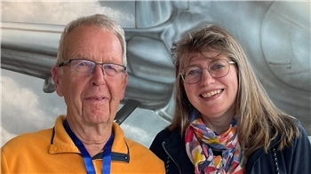 „Uns geiht dat goot. Wi wullen ok mol in de Zeitung.“Heiner Schlichtmann und Martina Wilkens bei der Tourismus-Lounge in Finkenwerder am Donnerstag, 19. März 2026.