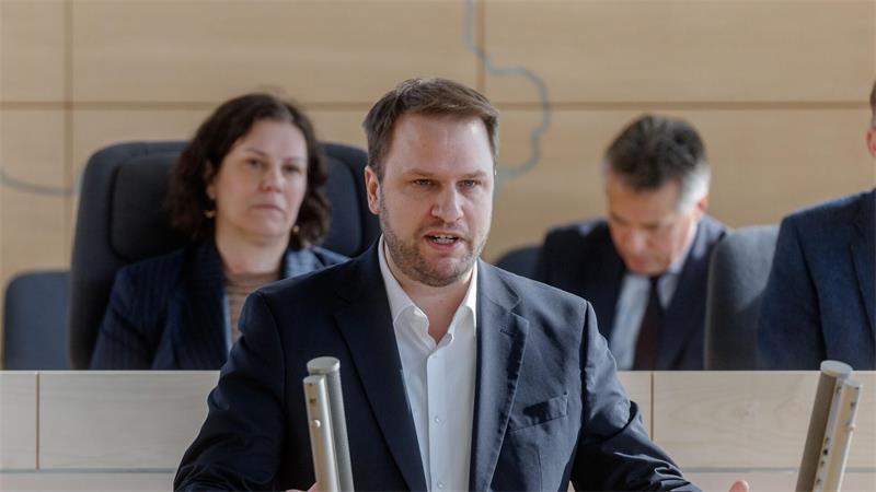 Landtag berät über Drohnenabwehr - 34 Sichtungen in 2026 „Unsere Sicherheit ist durch die hybriden Angriffe auf unser Land zunehmend gefährdet“, sagte FDP-Landeschef Christopher Vogt. (Archivbild)