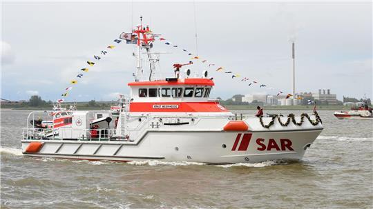 Unter Mithilfe des Seenotrettungskreuzers „Ernst Meier-Hedde“ sind vier Segler aus dem Wattenmeer vor der Halbinsel Eiderstedt gerettet worden. (Archivbild)