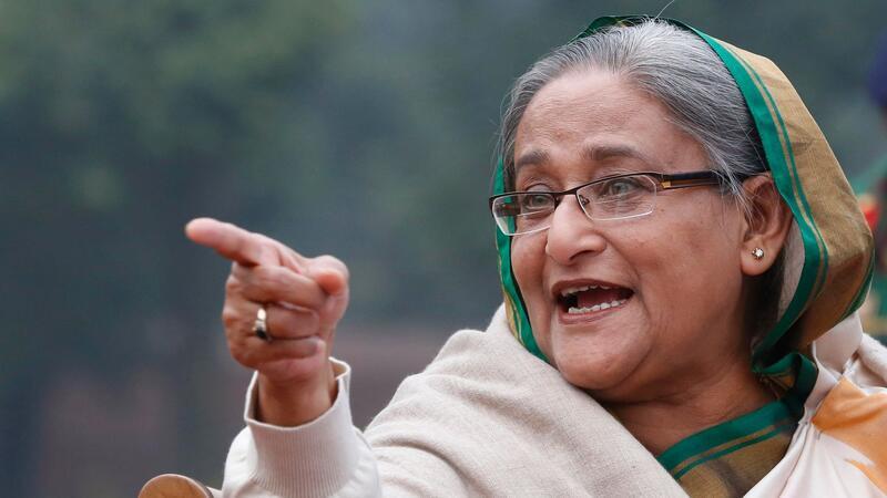 Bangladesch: Regierungschefin tritt nach Protesten zurück Unter der Führung von Ministerpräsidentin Sheikh Hasina erlebte das arme, mehrheitlich muslimische Bangladesch einen wirtschaftlichen Aufschwung. (Archivbild)