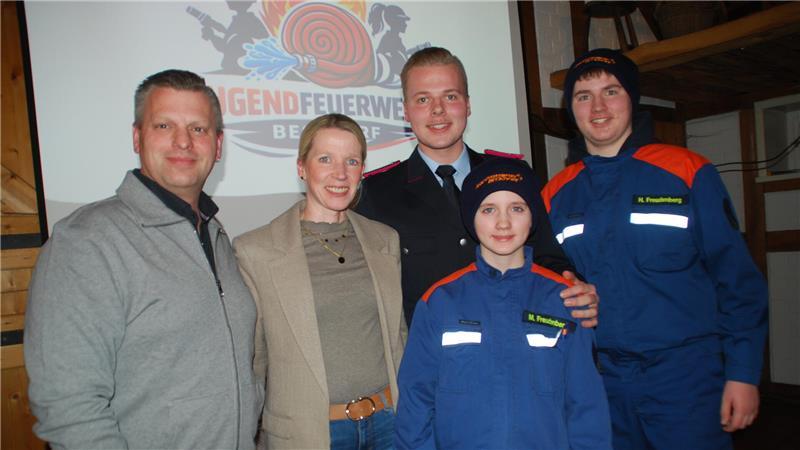 Unterstützen das Engagement: André und Jessica Freudenberg mit ihren Kindern Jonas, Maja und Hannes.