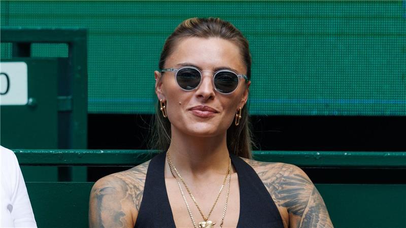 Unterstützte ihren Freund Alexander Zverev in Halle: Sophia Thomalla. 