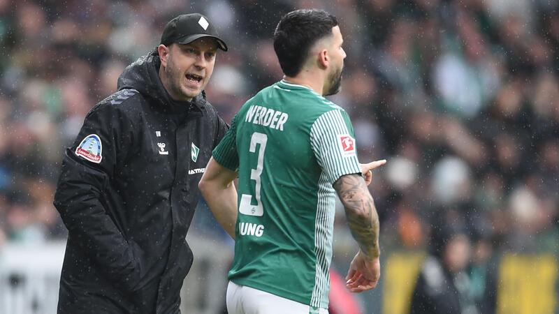 Werder im Videobeweis-Glück – Darmstadt wittert „Skandal“ Unzufrieden: Werder-Trainer Ole Werner mit Anthony Jung.