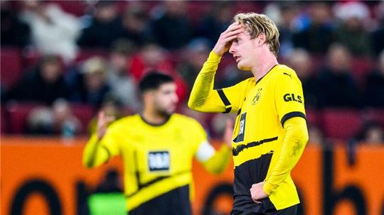 Unzufriedene Gesichter: Borussia Dortmund kam in Augsburg nur zu einem Remis.