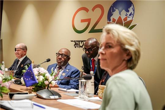 Ursula von der Leyen, Präsidentin der Europäischen Kommission, beim G20-Gipfel.