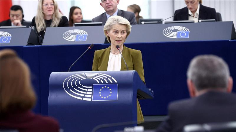 Ursula von der Leyen betonte die Bedeutung des Bürokratieabbaus für Europas Wettbewerbsfähigkeit. 
