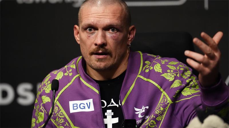 Usyk nach seinem WM-Sieg gegen Fury. (Archivbild)