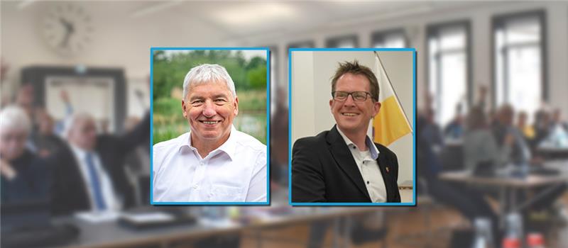 Björn Protze und Uwe Arndt wiedergewählt Uwe Arndt (li.) und Björn Protze bleiben Vorsitzende ihrer Fraktionen im Kreistag.