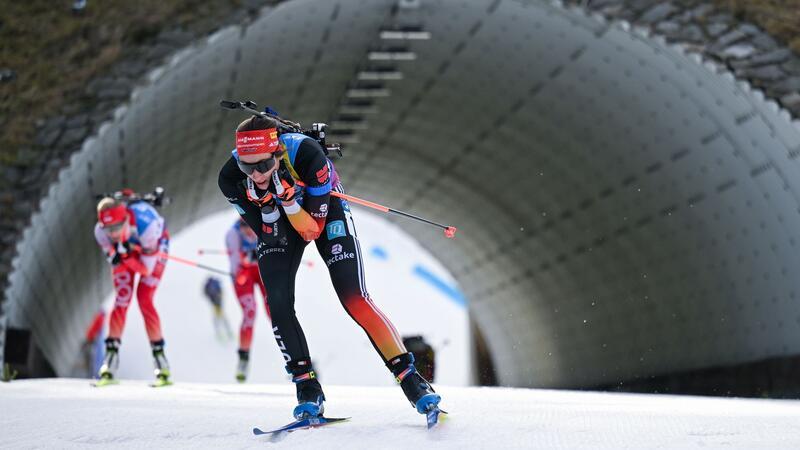 Vanessa Voigt kam im Massenstart auf den fünften Platz.