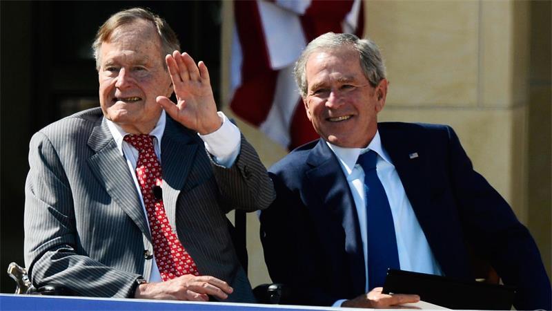 Bush wird 80: Verhilft Trump ihm zu einem besseren Ruf? Vater und Sohn (Archivbild).