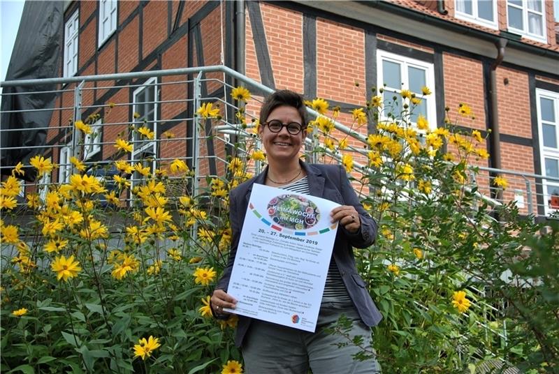 Vegetarische Ernährung: Daniela Subei mit dem „Klimawoche“-Programm für Horneburg. Foto: Lohmann
