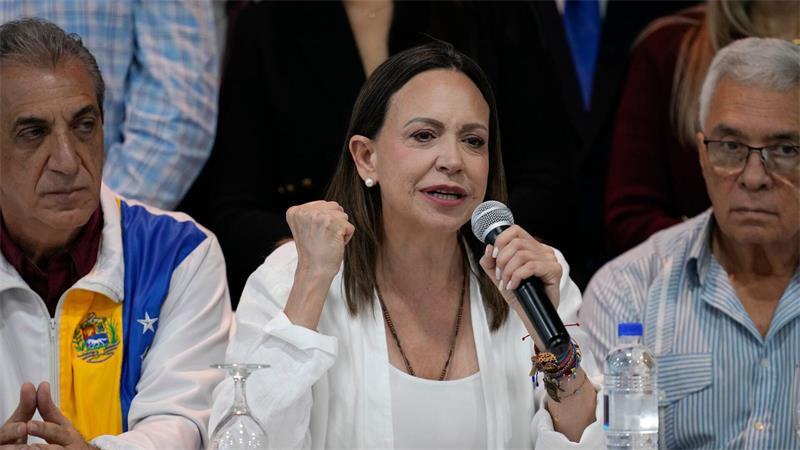 Venezuelas Oppositionsführerin Maria Corina Machado will möglichst bald in ihr Heimatland zurückkehren. (Archivbild)