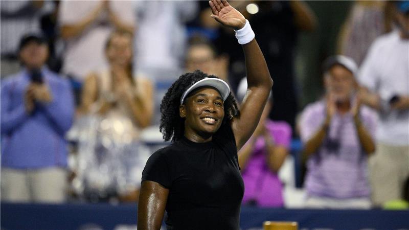 Comeback mit 45: Venus Williams im Achtelfinale gestoppt Venus Williams nach ihrer glatten Niederlage.