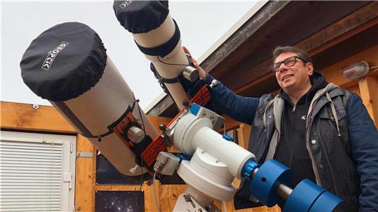 Verborgenes und unendlich weit Entferntes sichtbar zu machen - das fasziniert den Bremervörder Planetenfotografen Dr. Michael Schröder. Foto: BZ