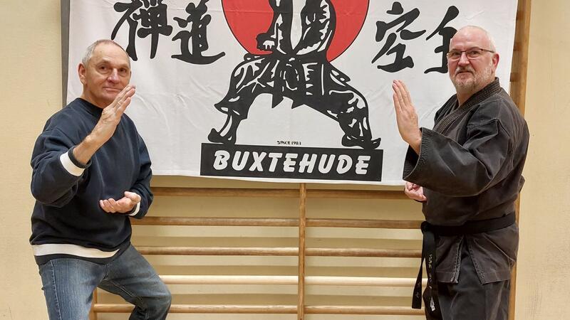 Vereinsgründer Uwe Illmer (rechts) und der Vereinsvorsitzende Knut Zeidler.