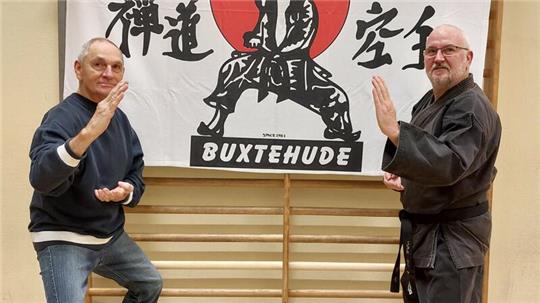 Vereinsgründer Uwe Illmer (rechts) und der Vereinsvorsitzende Knut Zeidler.