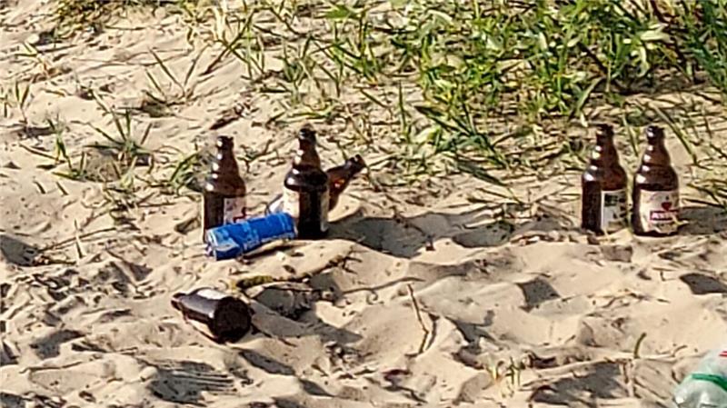 Bassenflether Strand von Schülern vermüllt – Droht jetzt die Sperrung? Vergangenes Wochenende hinterließen die feiernden Schulabgänger wieder reichlich Müll am Bassenflether Strand (Symbolfoto).