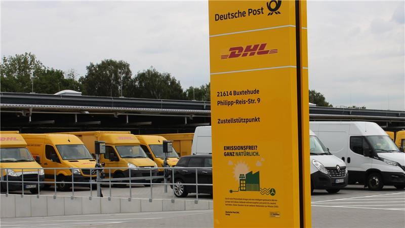 Vergleichbar: Blick auf den Zustellstützpunkt der DHL-Group in Buxtehude.