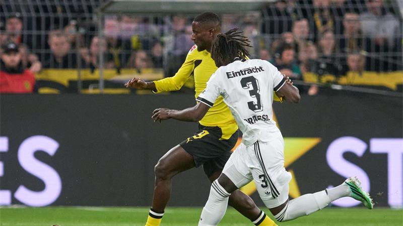 Heimsieg gegen Frankfurt: BVB legt an der Tabellenspitze vor Verpasste die Dortmunder Führung in der ersten Halbzeit mehrfach: Stürmer Serhou Guirassy.