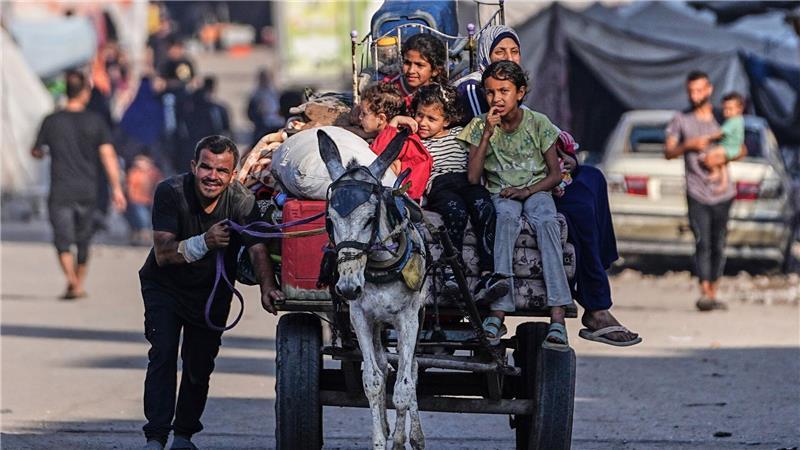 Vertriebene fliehen aus Gaza-Stadt