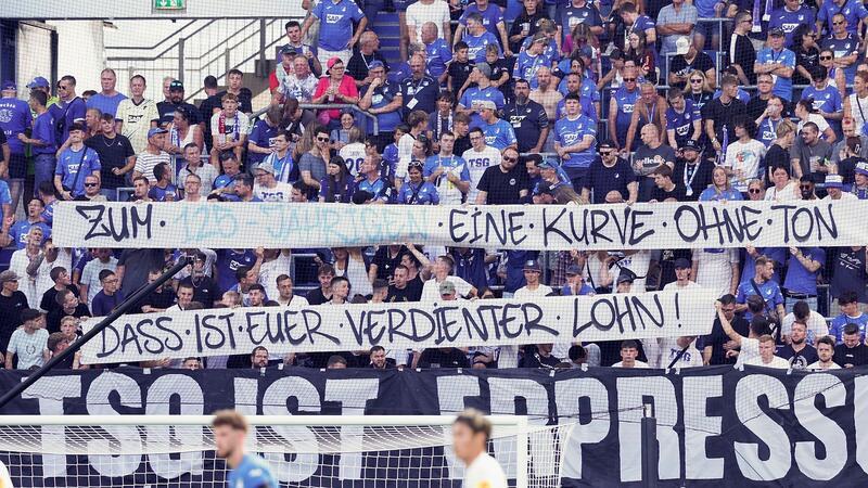 Verweigerte Anfeuerungsrufe für die TSG: Südkurve in Sinheimm 
