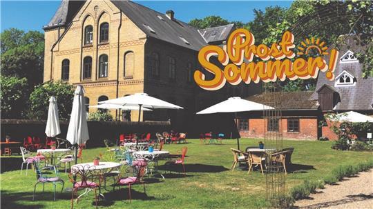 Very british: Das Gartencafé von Gut Hörne.