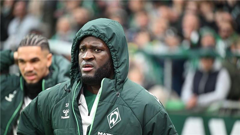 Werder vor Leipzig: Boniface-Kilos und Rückhalt für Fritz Victor Boniface ist anteilig zurück im Mannschaftstraining. (Archivbild)