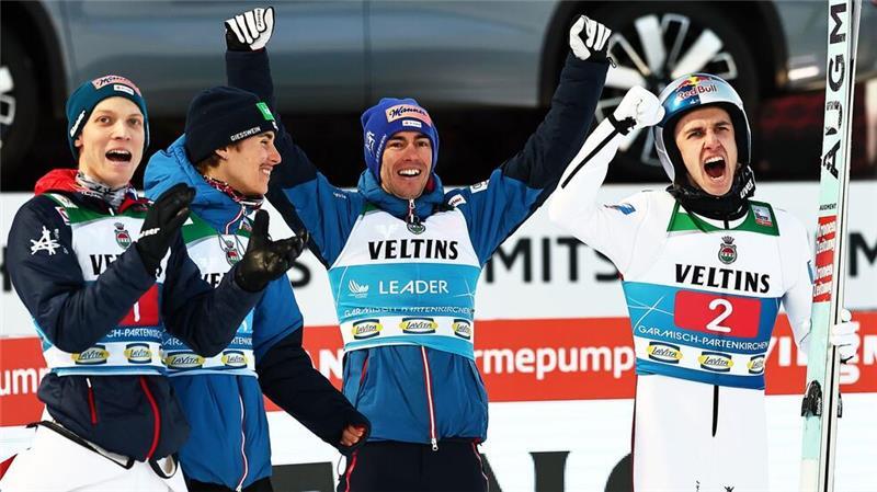 Viel Grund zur Freude: Österreichs Skispringer dominieren die Vierschanzentournee.