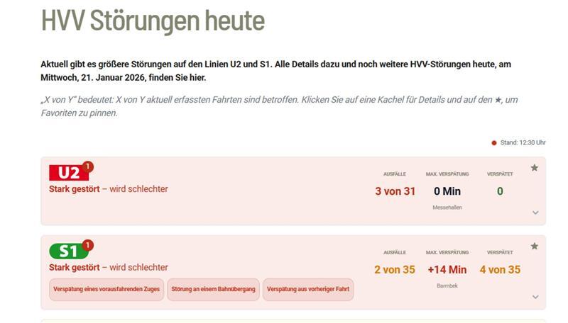 Viele Angebote des Portals Nahverkehr Hamburg sind kostenpflichtig - der Störungsmelder ist es jedoch nicht.