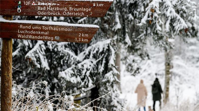 Winter-Intermezzo bald vorbei - Tauwetter im Harz und Sturm Viele Ausflügler genossen das Winterwetter im Harz.