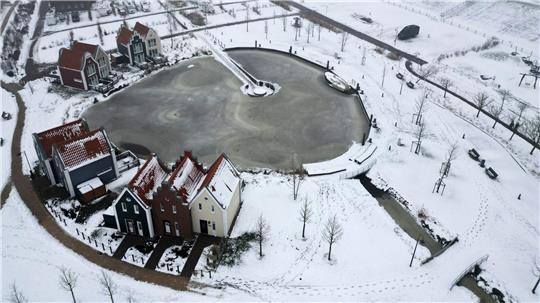 Viele Landschaften sind seit Tagen verschneit - auch in Regionen, in denen das mittlerweile eher selten vorkommt.