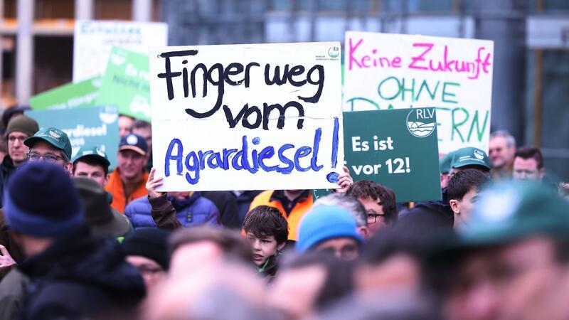 Viele Landwirte protestierten zuletzt gegen den Abbau von Steuerentlastungen beim Agrardiesel.