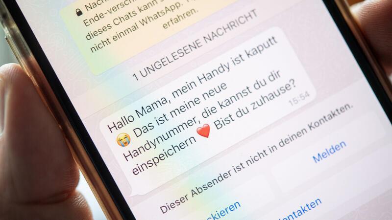 „Hallo Mama“: 28-Jähriger steht jetzt vor gewaltigen Schulden Viele Menschen haben diese betrügerische Whatsapp-Nachricht schon erhalten.