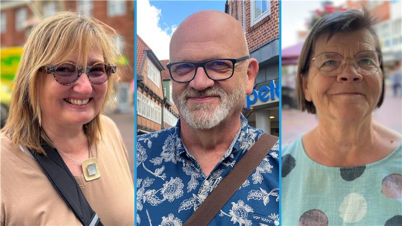 Viele Menschen haben sich an der TAGEBLATT-Glücksumfrage auf den Wochenmärkten in Buxtehude und Stade beteiligt - auch Sabine Thimm, Hans Borghorst und Heidi Hoppe (v. l.).