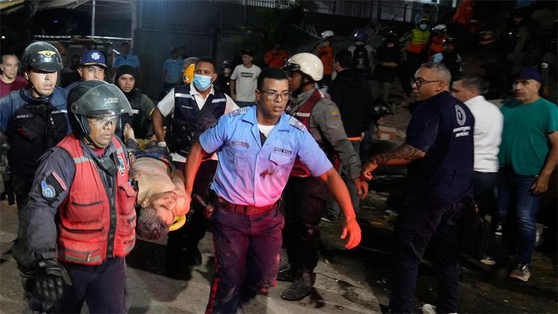 „Es war fürchterlich“ - Angst und Zerstörung in Venezuela Viele Menschen wurden verletzt, zahlreiche Todesopfer werden vermutet.