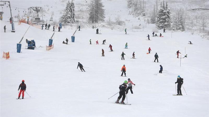 Sonnenschein und Schnee: Viele Besucher zieht es in den Harz Viele Wintersportler sind am Samstag zum Skilaufen und Rodeln im Harz unterwegs gewesen. (Archivbild)