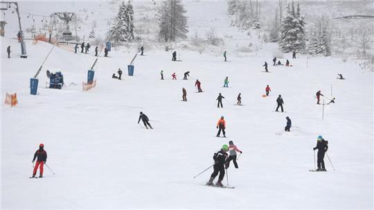 Viele Wintersportler sind am Samstag zum Skilaufen und Rodeln im Harz unterwegs gewesen. (Archivbild)