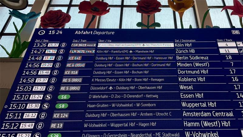 Viele Züge waren stark verspätet.