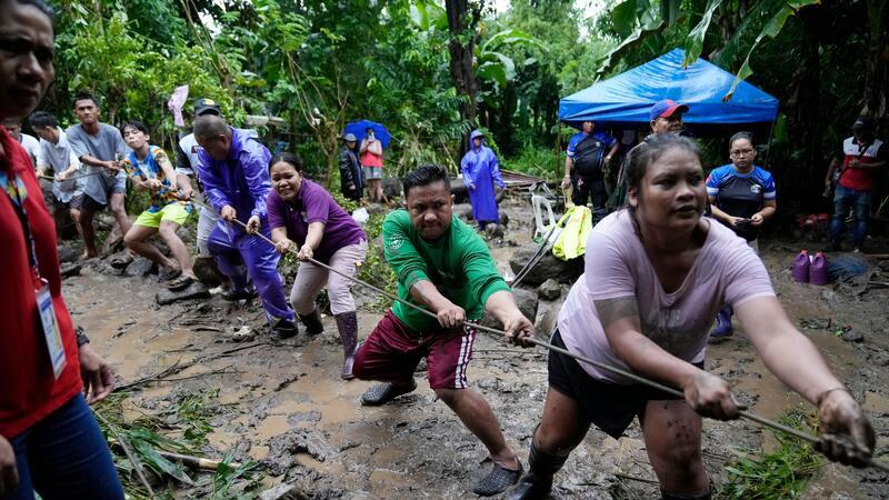 Taifun „Yagi“ fegt über das Südchinesische Meer Viele der Todesopfer auf den Philippinen starben bei Erdrutschen.