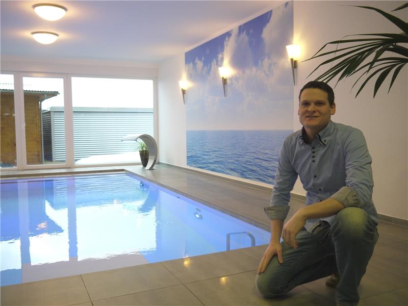 Vielfach ausgezeichnet: Sascha Krause ist für seine individuellen Pool-Lösungen bereits mit zahlreichen Preisen bedacht worden. Fotos Lüder