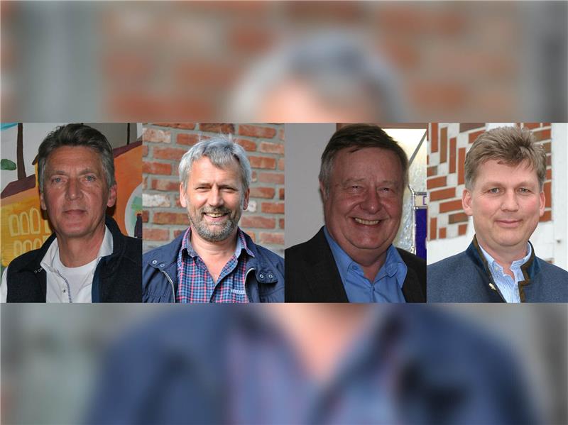 Vier von fünf Bürgermeistern in der Samtgemeinde Horneburg kandidieren nicht mehr (von links): Hans-Jürgen Detje, Gerd Allers, Wilfried Ehlers und Dierk Heins.