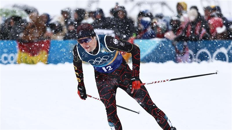 Vinzenz Geiger stürzte im Langlaufrennen. 