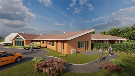 Kita-Neubau in Fredenbeck: Jetzt rollen endlich die Bagger an Visualisierung der geplanten Kita im Fredenbecker Ortszentrum.