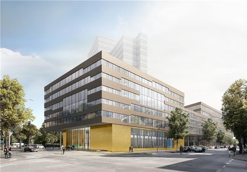 Visualisierung des geplanten Forschungsgebäudes „Haus der Erde“ auf dem Gelände des Geomatikums an der Bundesstraße. Foto: Universität Hamburg