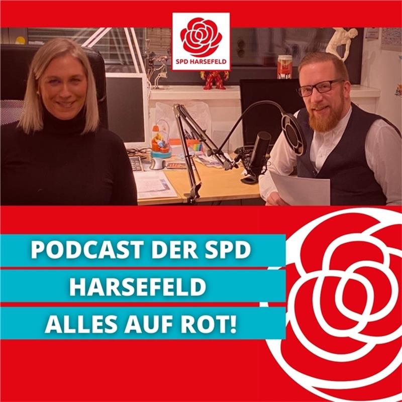 Vivian Santjer und Christian Langen moderieren den Podcast „Alles auf Rot“ für die Harsefelder SPD.