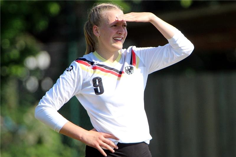 Vivien Werner kämpft für die EM-Teilnahme Vivien Werner im Nationaltrikot.