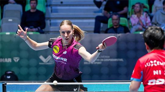 Vize-Europameisterin im Einzel: Die deutsche Tischtennis-Nationalspielerin Annett Kaufmann.