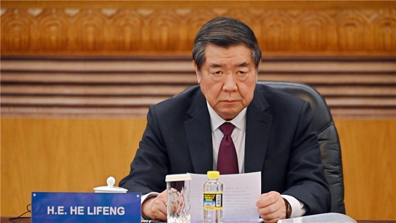 China bestätigt kommende Handelsgespräche mit USA Vize-Ministerpräsident He Lifeng führte die chinesische Delegation bereits bei den Gesprächen in der Schweiz. (Archivbild)